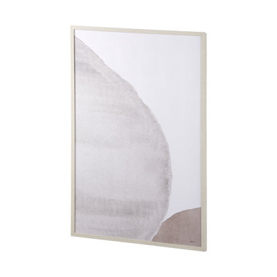 Moons I a Hand Embelished Textured Framed Art Print