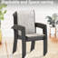 Chaises de jardin en métal pour 2 personnes, toutes résistantes aux intempéries, structure noire, respirante, empilable pour économiser de l'espace, structure extérieure avec revêtement en E, rouille, pour et-146015098