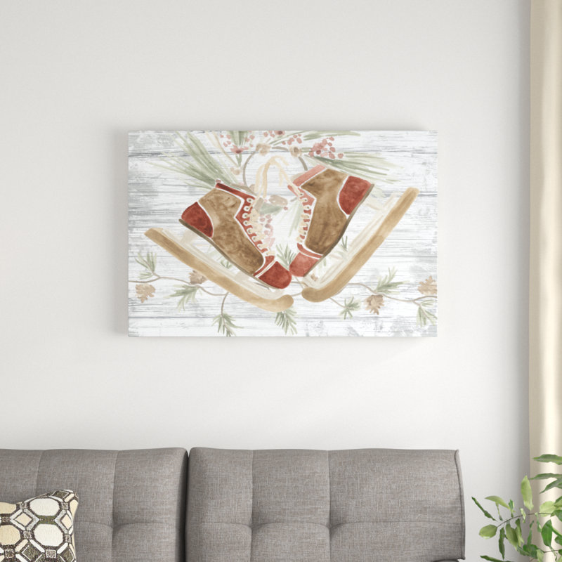 Pinecone Lodge Collection A by June Erica Vess - Painting Print, 61cm H x 91cm W, Wrapped Canvas