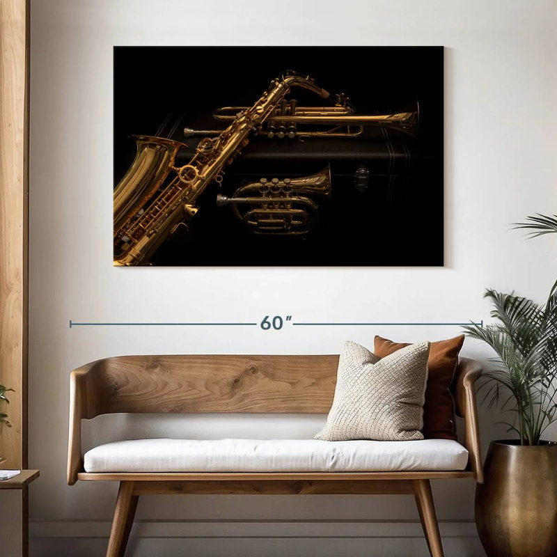 Abarca Wind Instruments, 32" H x 48" W