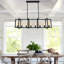 Luminaire suspendu noir 8 lumières Barbara