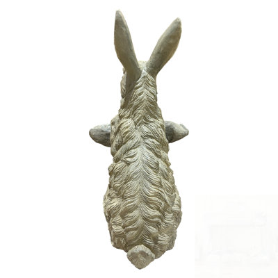 Statue de lapin peinte à la main en oxyde de magnésium pour le jardin et la décoration intérieure, résistante aux intempéries et légère