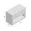 Huston 1 Drawer Nightstand