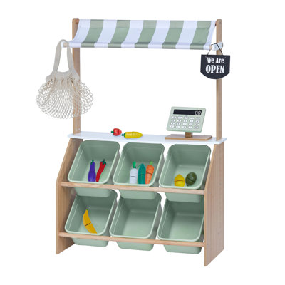 Support de marché pour enfants et lot de 21 pièces Teamson Kids Farmers