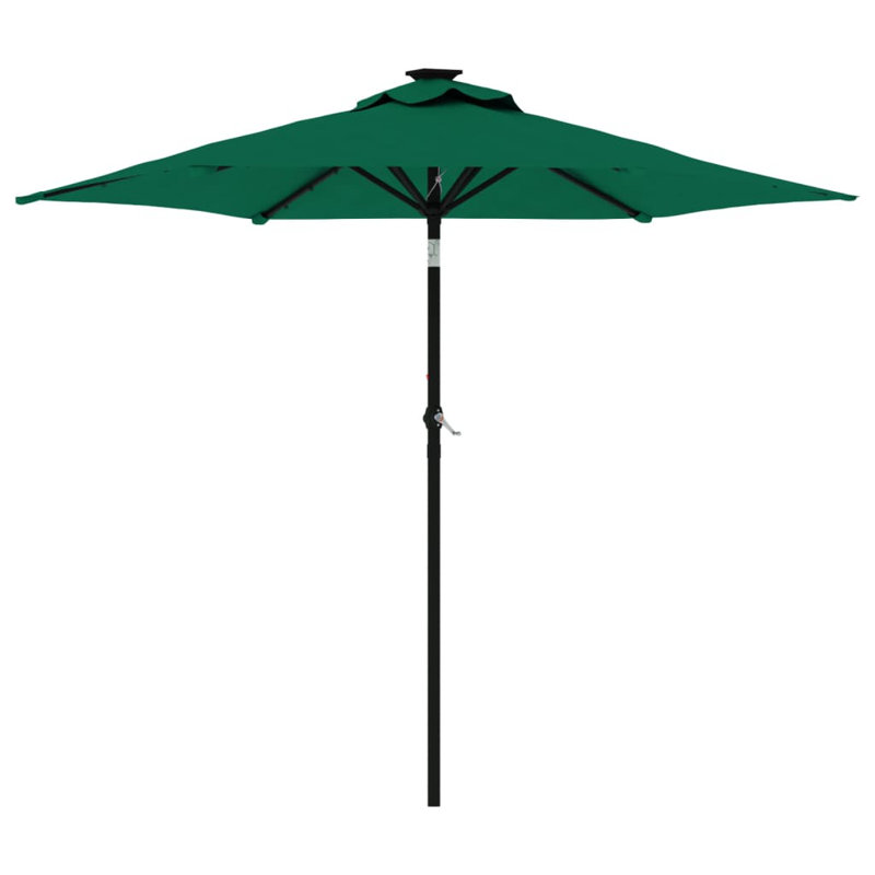 Beach Parasol, Green, 212cm H x 225cm W x 225cm D