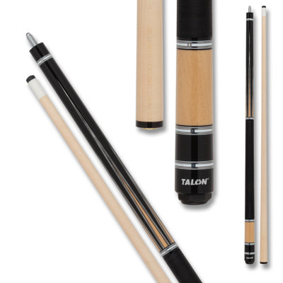 Talon TL13 Black Pool Cue 19oz with Maple Points & Wrap