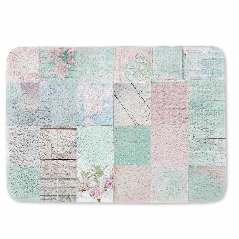 Chrystyna Microfiber / Microsuede Non-Slip Bath Mat, 17" W x 24" L