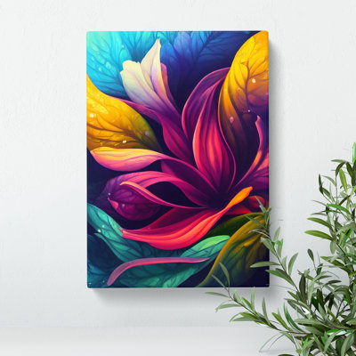 Vibrant Flowers No.4 - Wrapped Canvas Print