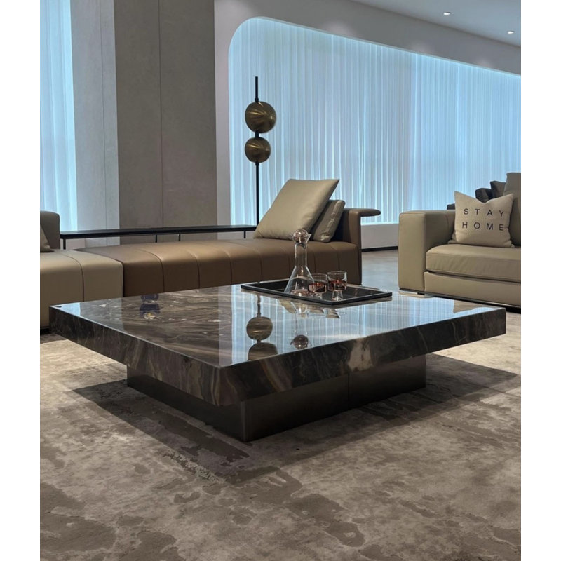 Table basse Minimalist, H 11,81 po x L 55,12 po x l 55,12 po