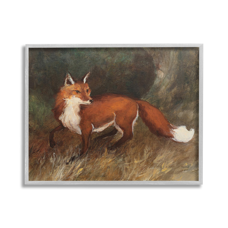 «Wild Fox In Forest Single Photo Frame» par Julia Purinton sur toile, Estampe numérique Farmhouse, H 16 po x l 20 po