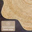 Tapis en jute fleur tressé-1019445448