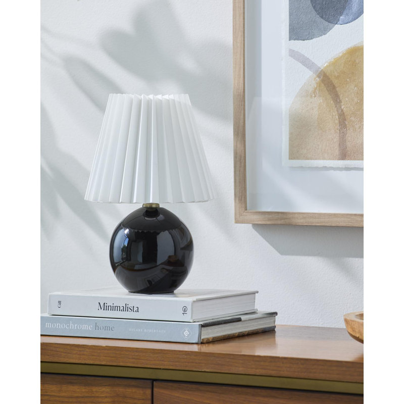Lampe de table Nelie, Noir, noir, noir, noir
