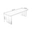 Bureaux rectangulaires bruns en bois massif-108352712