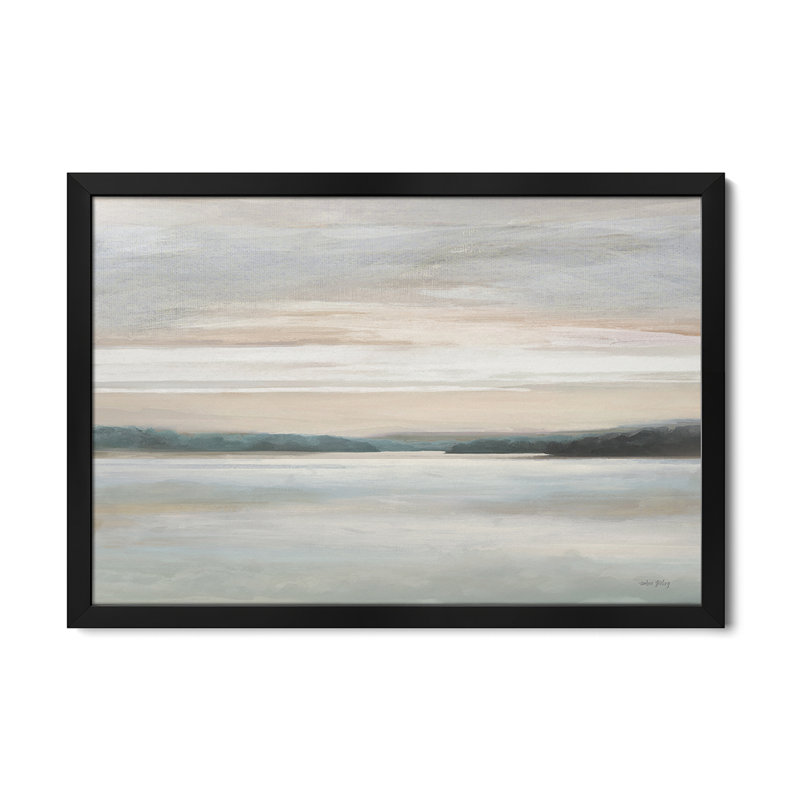 Paysage de lac - reproduction d'art mural - affiche de galerie, H 16 po x l 24 po
