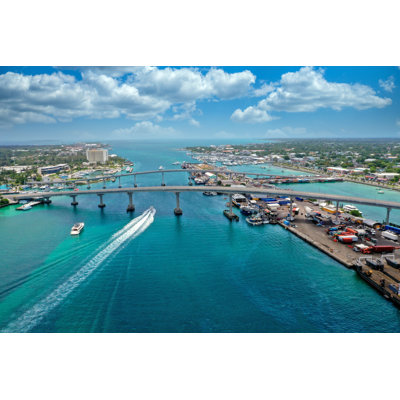 Bahamas Bridges by Jackson Roberts - Wrapped Canvas Print