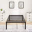 Ensemble de sommier plateforme simple en métal 2 pièces Rudchester-995748784