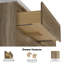Meuble-lavabo double 72 po avec lavabo mural-1186739991