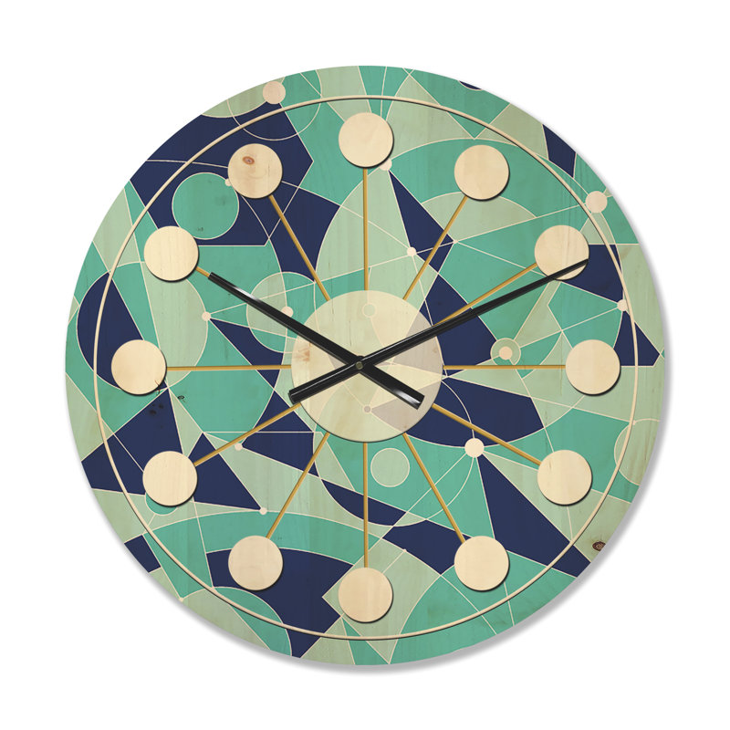 Horloge murale rétro Mid-Century, Moyen