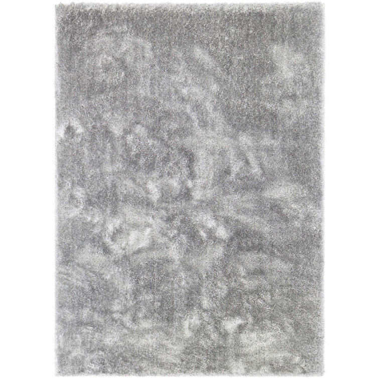 Mcclain Silver/Grey Shag Soft Area Rug