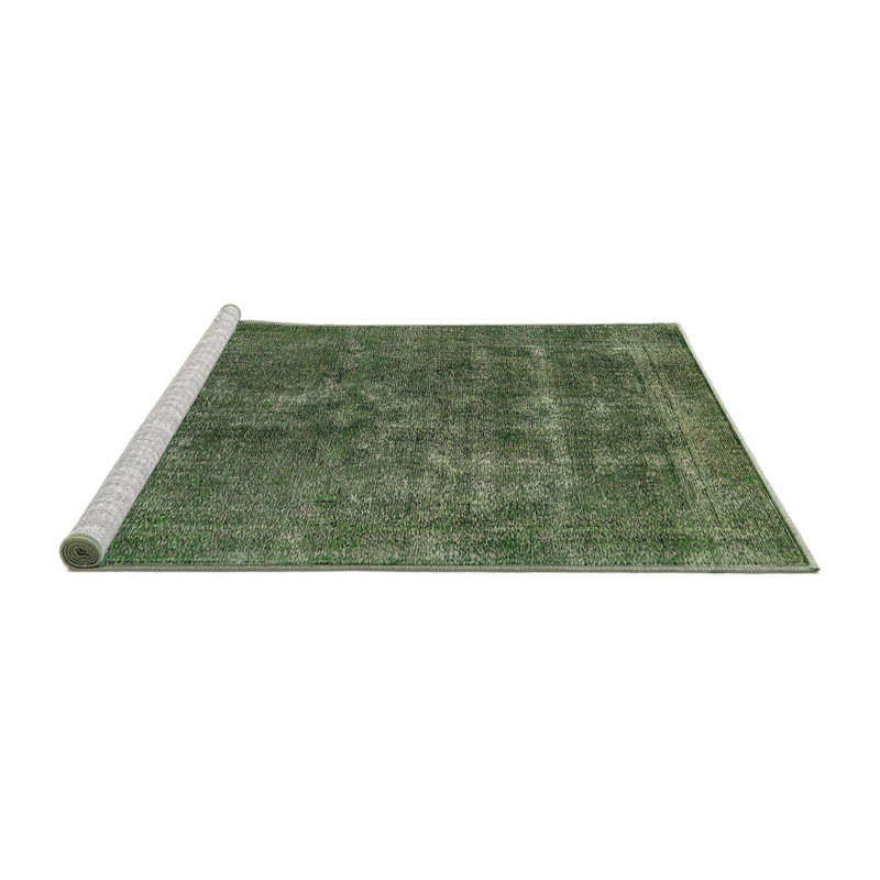 Damek Moroccan Area Rug in Green, Square 8'