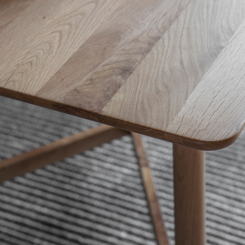 Blaze Oak Solid Wood Dining Table