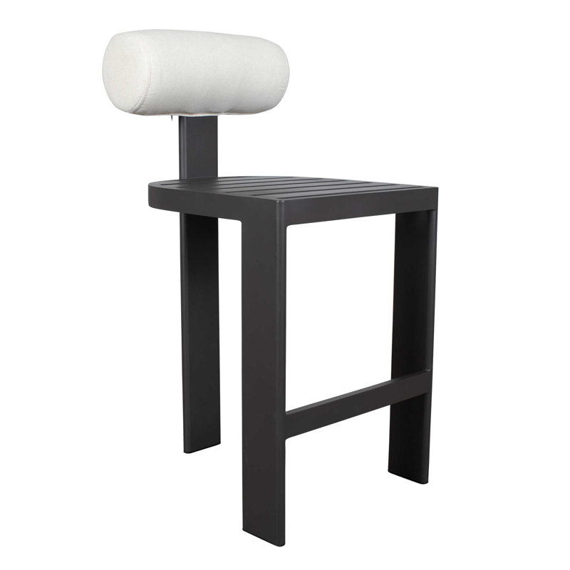 Uttermost Bolster Back Outdoor Bar Stool, 30"