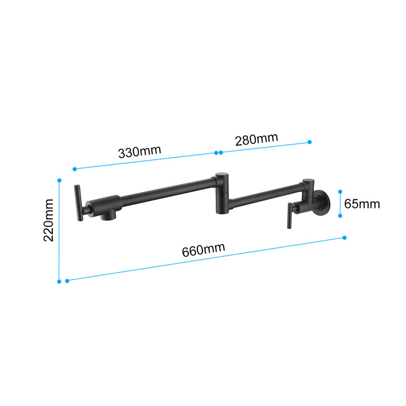 SOUEEUM Kitchen Faucet, Matte Black