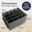 16 Pair Stackable Shoe Storage Box