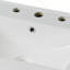 Meuble-lavabo avec lavabo en céramique, tablette réglable, plateau basculant, pieds en bois massif, boutons argentés et charnières à fermeture en douceur pour des salles de bain fonctionnelles et élégantes-982606311