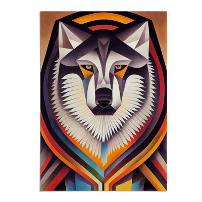 Wolf In Abstract No.1 - Print