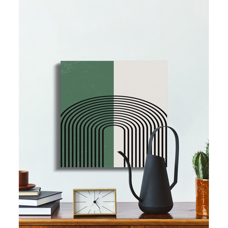 Wrapped Canvas Print Set, 81.28 cm H x 81.28 cm W, Green/Black