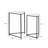 Metal Nesting End Table For Living Room Furniture, Marble Top Nest Of 2 Side Tables, Accent Tables
