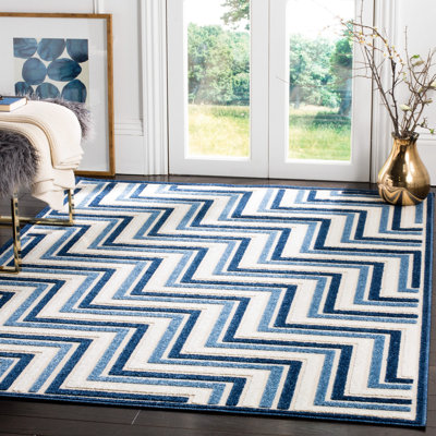 Tapis d'intérieur / extérieur à chevrons Jevan Performance