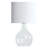  22.38" Clear Glass Modern Table Lamp for Living Room and Bedroom-849699826