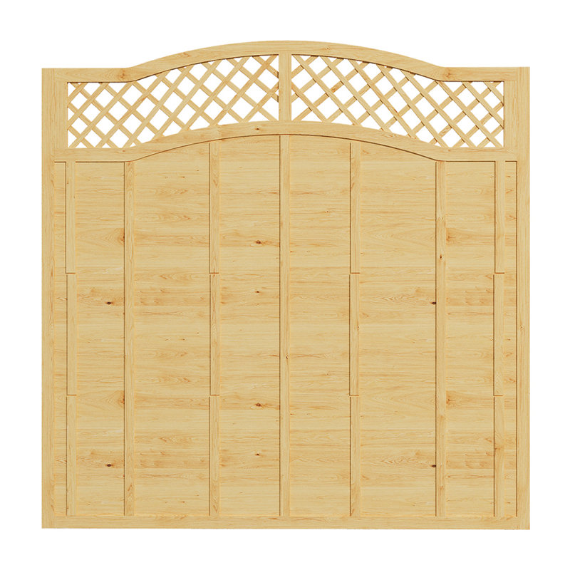 180cm H x 180cm W Wood Border Fencing