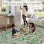 Tapis rétro taupe lavable pour l'intérieur-321572558-321572597