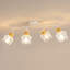 White 4-Light Iron Ceiling Spotlight