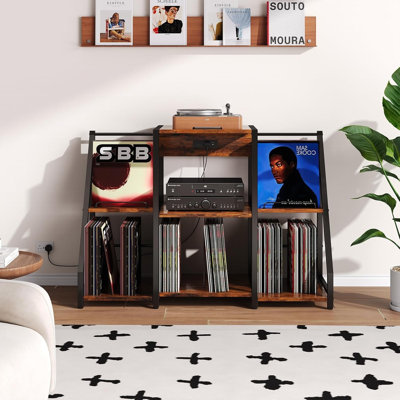 77.47cm H Media Shelves