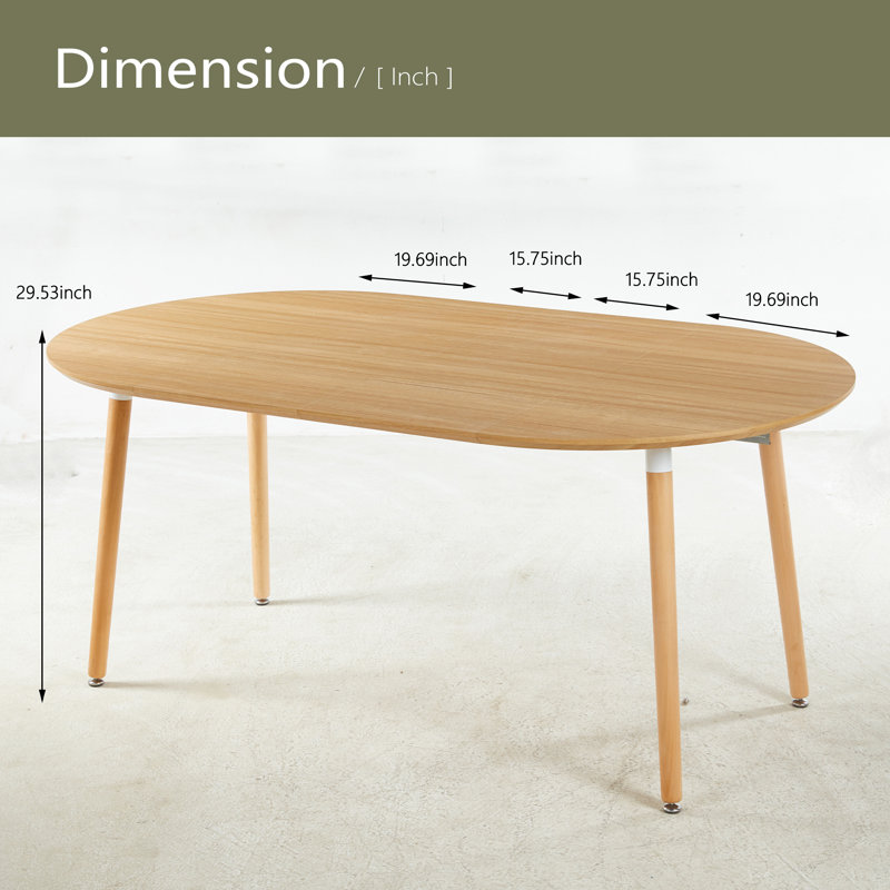 Table extensible, table à manger, table de bureau, table basse, pieds en bois, plateau en bois aggloméré, 100/140 / 180x100x75cm