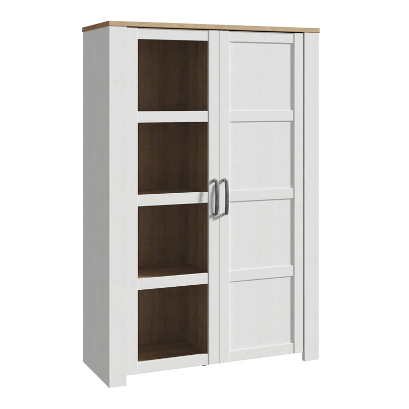 Akenzie Display Cabinet, Oak/White, No