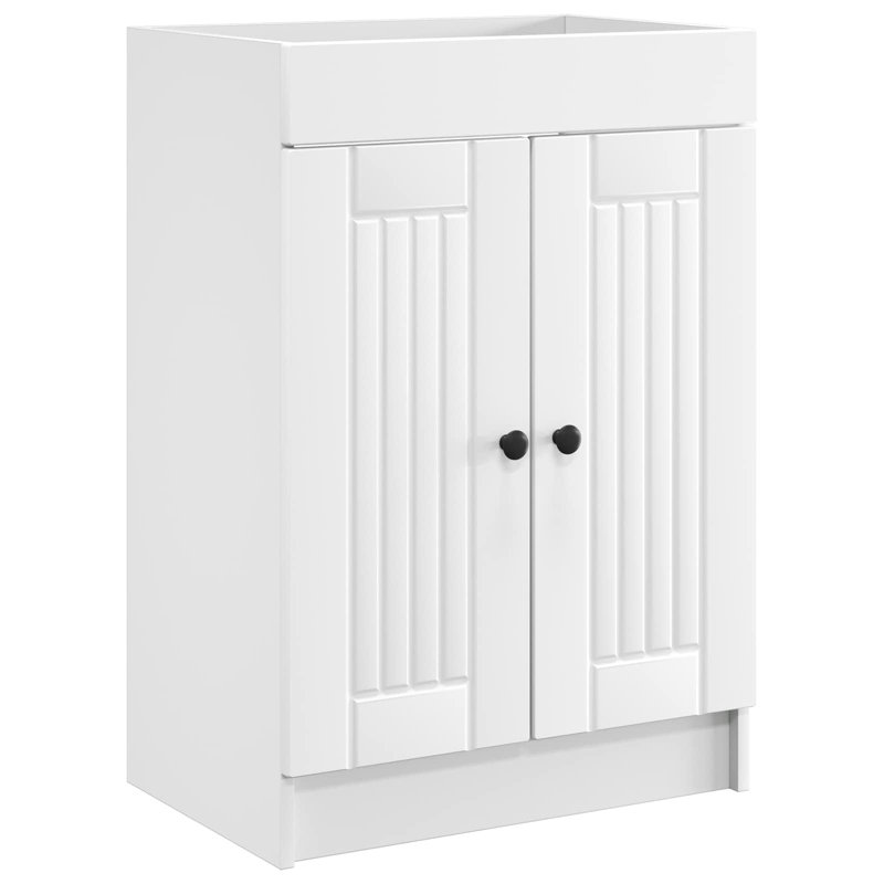 56cm Bathroom Vanity Base Only, White