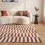 Loft Modern Striped Living Room Area Rug and Runner Soft Pile-124621646-124621634
