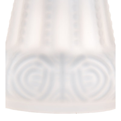 5" Wide White Puffy Rose Shade