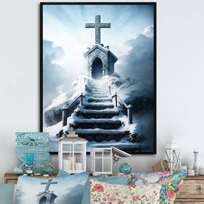 «Stairway to Heaven in Winter II», reproduction sur toile