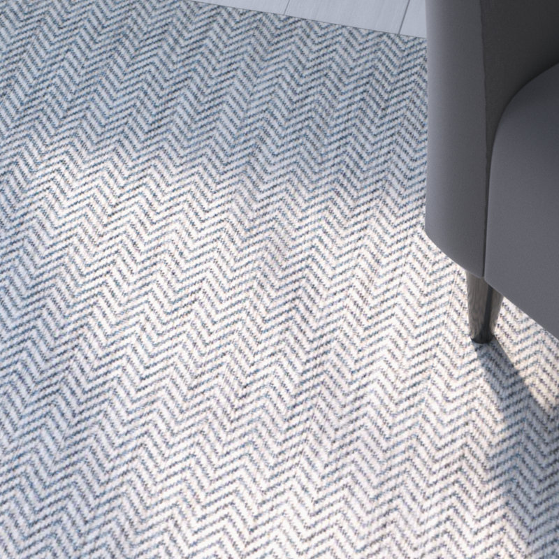Arneshia Power Loom Gray/Navy Indoor/Outdoor Area Rug, Runner 2'3" x 5'