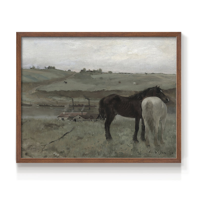 Faune rétro-quatorze - reproduction encadrée, Noyer, H 16 po x l 20 po