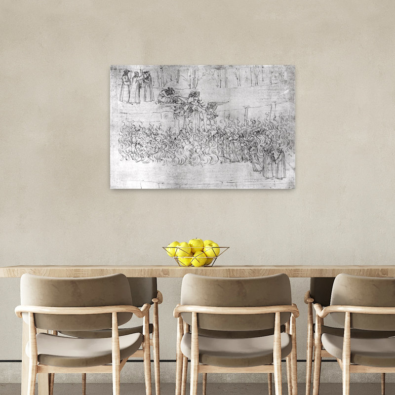 Purgatory, From The Divine Comedy By Dante Alighieri C.1480 Abstract Contemporary Wall Art Print by Sandro Botticelli - Wrapped Canvas Print