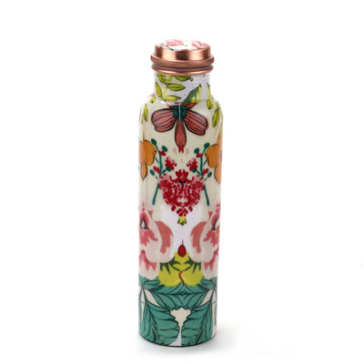 Imprimé floral 34 oz Bouteille d'eau