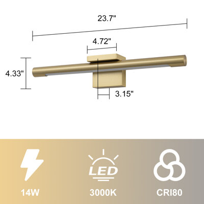 Brass Dimmable Led Picture Light