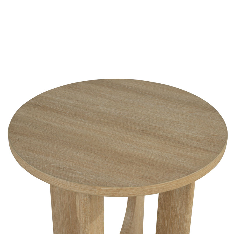 Ensemble de table basse ronde Horry 3 pièces, Brun